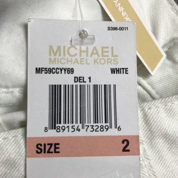 Michael Kors Sz 2 White Jeans NWT - Picture 7 of 8